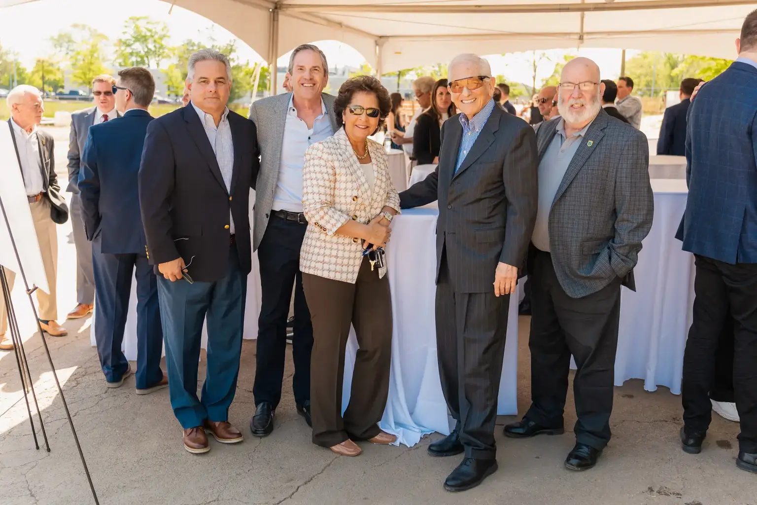 Guests attending the AVE Horsham groundbreaking reception